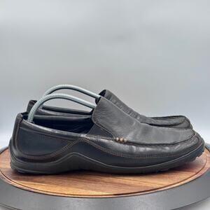 COLE HAAN Tucker Venetian Black Slip On Driving Loafers CO3557 Men's Size 13M